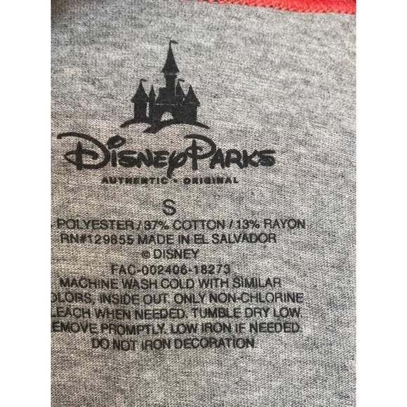 NWOT Disney Parks Red/Gray Mickey Mouse Club Raglan Tee | Size Small - Picture 5 of 6
